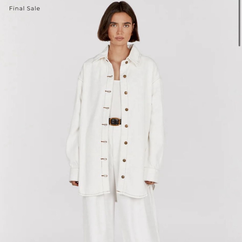 Dish white jean jacket size US 4